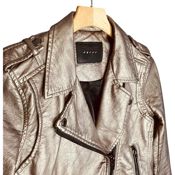 Blank NYC Metallic Leather Moto Jacket - Picture 6 of 15